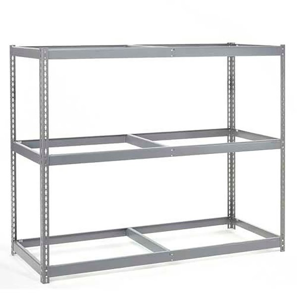 Global Industrial Additional Level For Wide Span Rack 60Wx24D No Deck 1200 Lb Capacity, Gray B2296965